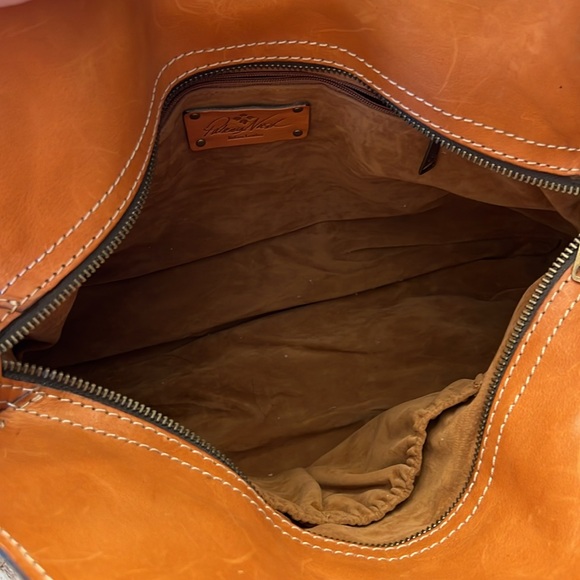 Patricia Nash 🌸 Floral Print Italian Leather Shoulder Bag - Picture 9 of 14